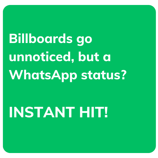 whatsapp status ads with eneza